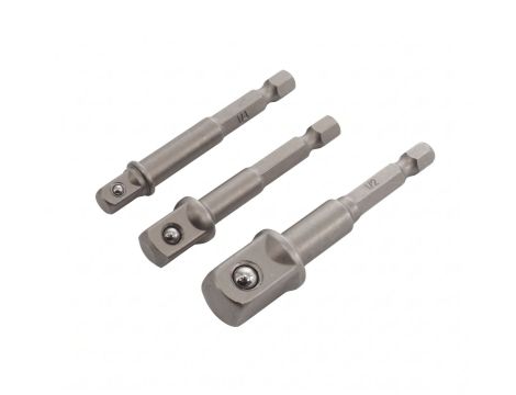 AWTOOLS ADAPTERY DO NASADEK HEX 3szt. 1/4"-3/8"-1/2" BL