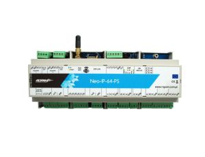 Centrala alarmowa Neo-IP-64-PS-D12M, WiFi, 4 strefy, 16-64 wejść, 8-40 wyjść, 24V DC