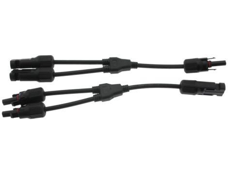 Złącze fotowoltaiczne MC4 typ Y podwójne 2,5-4mm2 6mm2 IP67 1000V DC