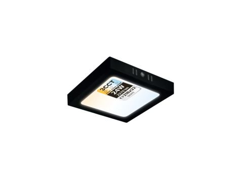 Plafon LED 24W, 2270lm, 3CCT, IP20, kwadratowy, czarny, SELENA HOROZ