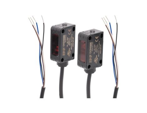 Czujnik Optyczny czujnik fotoelektryczny 32x20x12mm Sn: 12m 10-30V DC PNP programowalny/konfigurowalny kabel 2m OY310300
