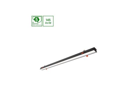 Oprawa podtynkowa LED ALLDAY INSPIRE IN 840 46W 5775lm 4000K 1680mm 90st czarny