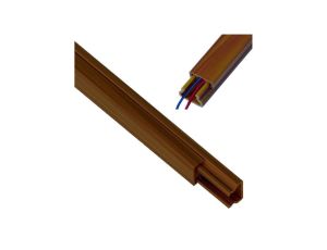 Korytko Kanał Kablowy Elektroinstalacyjny MKE 15x32mm Drewno Ciemne 2m 1st.