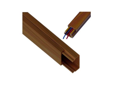 Kanał kablowy korytko elektroinstalacyjne MKE 25x40mm Drewno Ciemne 2m 1szt