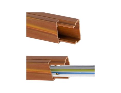 Listwa Kanał Kablowy MKE 11x15 2m Drewno Ciemne 2m