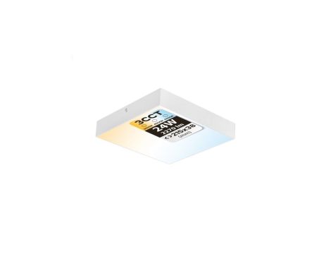 Plafon LED 24W, 2270lm, 3CCT, IP20, kwadratowy, biały, CATALINA/S HOROZ
