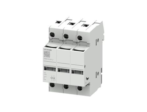 Podstawa bezpiecznikowa do wkładek cylindrycznych 1038 mm 32A 3P z diodą LED 3NW7034-2