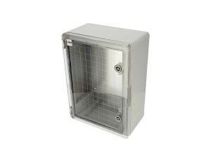 Obudowa standardowa ABS 600x400x200 z ocynkowaną płytą montażową (z przeźroczystymi drzwiami) 800.701.005 HOROZ