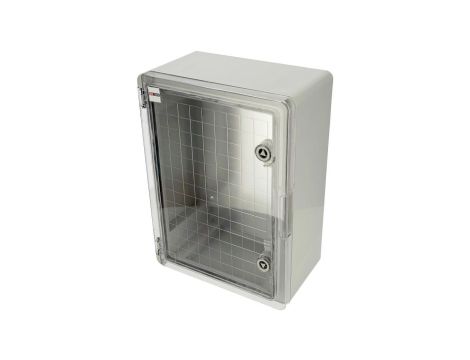 Obudowa standardowa ABS 600x400x200 z ocynkowaną płytą montażową (z przeźroczystymi drzwiami) 800.701.005 HOROZ