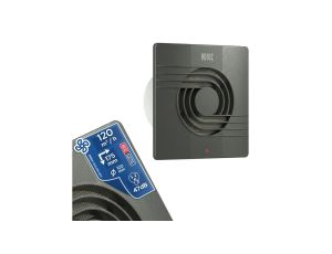 Wentylator wyciągowy łazienkowy/ kuchenny plastikowy HELIX 120mm antracyt HOROZ ELECTRIC