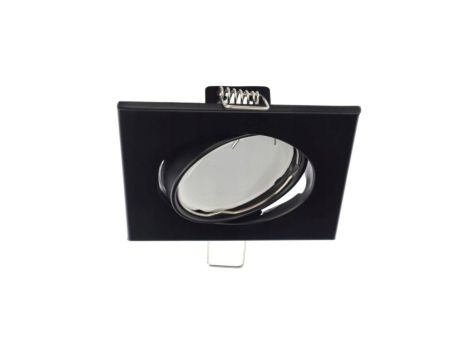 Punktowa oprawa sufitowa wpuszczana regulowana VIERA Black IP20 kwadratowa czarna EDO777304 EDO