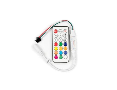 Sterownik kontroler RGB MAGIC IC SPI 12-24V + pilot RF