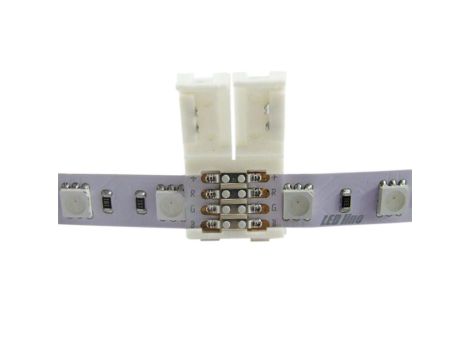 Złączka do taśm LED CLICK CONNECTOR podwójna 10 mm 4 PIN RGB