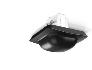 Czujnik obecności i zmierzchu Steinel IR Quattro HD-2 24m COM1 z łapkami  Bluetooth Mesh podtynkowy IP20 kwadrat czarny
