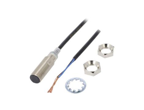 Czujnik indukcyjny, PNP/NO, zabudowany, 50mA, 10...30VDC, przewody, M12, 0...9mm, IP67 E2E-X9B1T12 2M