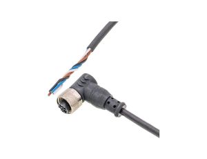 Kabel połączeniowy 5m gniazdo M12 4-stykowe kątowe wolny koniec kabla 4x0,25mm PUR/PVC Ø4,2mm 250V -25-70C IP67 VK50V321