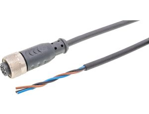 Kabel połączeniowy 5m gniazdo M12 3-stykowe proste wolny koniec kabla 3x0,25mm PUR/PVC Ø3,9mm 250V -25-70C IP67 VK50V025