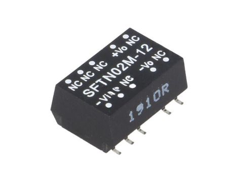Przetwornica DC/DC, 2W, Uwej: 10,8...13,2 VDC, Uwyj: 12 VDC SFTN02M-12