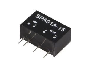 Przetwornica DC/DC, 1W, Uwej: 9...18 VDC, Uwyj: 15 VDC, Iwyj: 6...67mA SPA01A-15