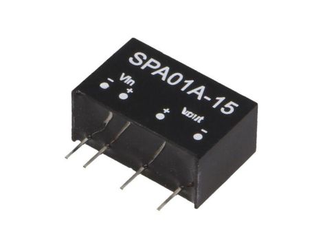 Przetwornica DC/DC, 1W, Uwej: 9...18 VDC, Uwyj: 15 VDC, Iwyj: 6...67mA SPA01A-15
