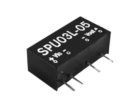 Przetwornica DC/DC, 3W, Uwej: 4,5...5,5 VDC, Uwyj: 15 VDC, Iwyj: 200mA SPU03L-15
