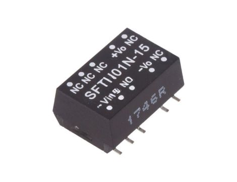 Przetwornica DC/DC, 1W, Uwej: 21,6...26,4 VDC, Uwyj: 15 VDC, Iwyj: 67mA SFTN01N-15