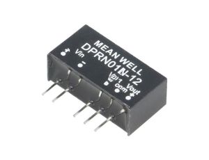 Przetwornica DC/DC, 1W, Uwej: 22,8...26,4 VDC, Uwyj: 12 VDC DPRN01N-12