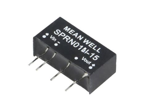 Przetwornica DC/DC, 1W, Uwej: 22,8...26,4 VDC, Uwyj: 15 VDC SPRN01N-15