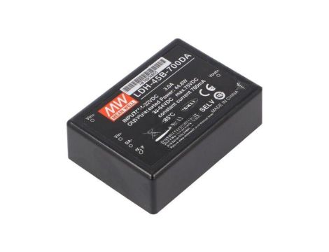 Przetwornica DC/DC, 44,8W, Uwej: 18...32 VDC, Uwyj: 36...64 VDC LDH-45B-700DA