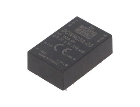 Przetwornica DC/DC, 3W, Uwej: 9...18 VDC, Uwyj: 5 VDC DCWN03A-05