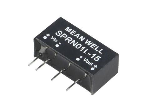 Przetwornica DC/DC, 1W, Uwej: 4,75...5,5 VDC, Uwyj: 15 VDC SPRN01L-15