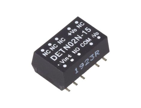 Przetwornica DC/DC, 2W, Uwej: 21,6...26,4 VDC, Uwyj: 15 VDC DETN02N-15