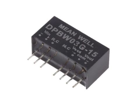 Przetwornica DC/DC, 3W, Uwej: 18...75 VDC, Uwyj: 15 VDC DPBW03G-15