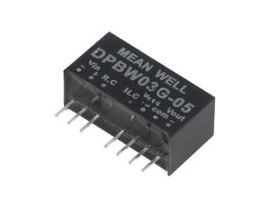 Przetwornica DC/DC, 3W, Uwej: 18...75 VDC, Uwyj: 5 VDC DPBW03G-05