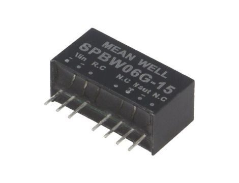 Przetwornica DC/DC, 6W, Uwej: 18...75 VDC, Uwyj: 15 VDC, Iwyj: 0...400mA SPBW06G-15