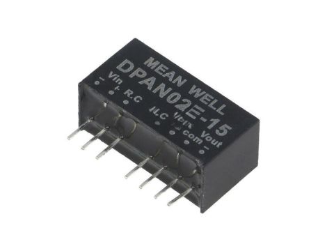 Przetwornica DC/DC, 2W, Uwej: 4,5...9 VDC, Uwyj: 15 VDC DPAN02E-15
