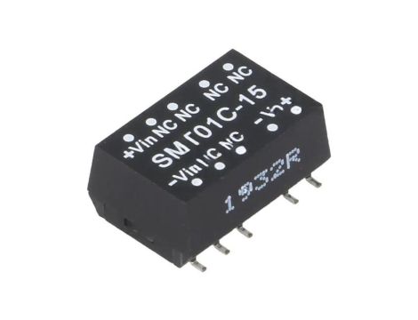 Przetwornica DC/DC, 1W, Uwej: 36...75 VDC, Uwyj: 15 VDC, Iwyj: 6,7...67mA SMT01C-15