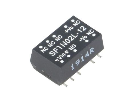 Przetwornica DC/DC, 2W, Uwej: 4,5...5,5 VDC, Uwyj: 12 VDC SFTN02L-12