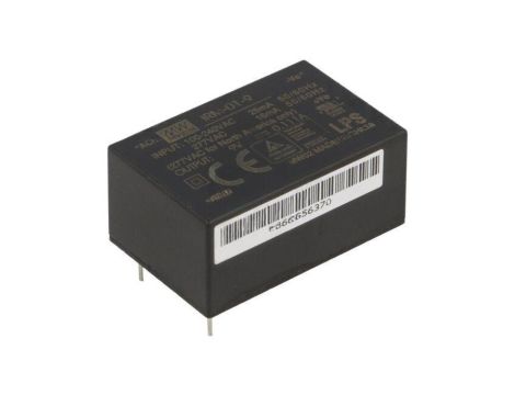 Przetwornica AC/DC, 1W, Uwej: 85...305 VAC, 120...430 VDC, Uwyj: 9 VDC IRM-01-9