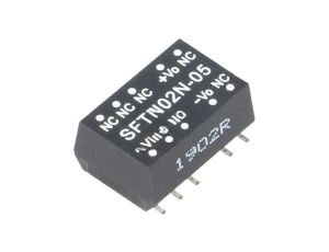 Przetwornica DC/DC, 2W, Uwej: 21,6...26,4 VDC, Uwyj: 5 VDC SFTN02N-05