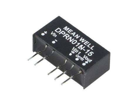 Przetwornica DC/DC, 1W, Uwej: 22,8...26,4 VDC, Uwyj: 15 VDC DPRN01N-15