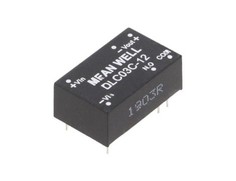 Przetwornica DC/DC, 3W, Uwej: 36...75 VDC, Uwyj: 12 VDC DLC03C-12