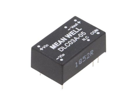 Przetwornica DC/DC, 3W, Uwej: 9...18 VDC, Uwyj: 5 VDC DLC03A-05