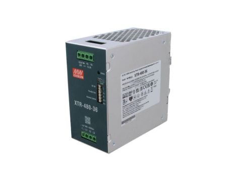 Zasilacz impulsowy na szynę DIN, 480W, napięcie wyjściowe: 36 VDC, prąd wyjściowy: 0...13,4 A XTR-480-36