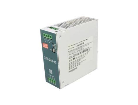 Zasilacz impulsowy na szynę DIN, 180W, napięcie wyjściowe: 12 VDC, prąd wyjściowy: 0...15 A XTR-240-12