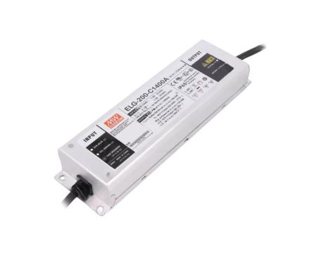 Zasilacz impulsowy DC, 200W, napięcie wyjściowe: 71...142 VDC, prąd wyjściowy: 700...1400 mA ELG-200-C1400A