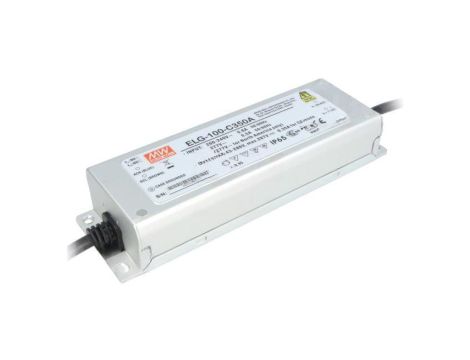 Zasilacz impulsowy DC, 100W, napięcie wyjściowe: 100...200 VDC, prąd wyjściowy: 250...500 mA ELG-100-C500A