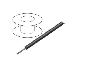 Przewód HookUp Wire linka Cu 22AWG PVC czarny 600V 305m 1855 BK001