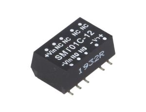 Przetwornica DC/DC, 1W, Uwej: 36...75 VDC, Uwyj: 12 VDC, Iwyj: 8,3...83mA SMT01C-12