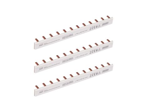 Szyna łączeniowa trzpieniowa 1-fazowa 10mm2 63A na 12 modułów SIMET